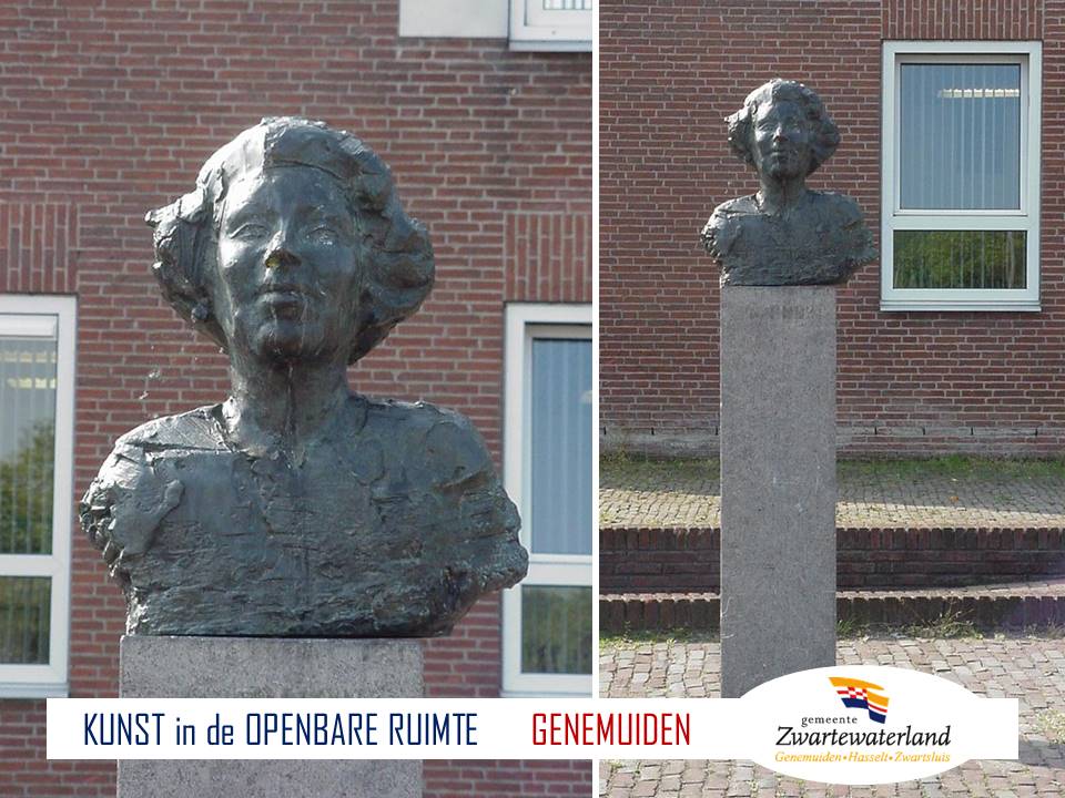 Heleen Levano - Borstbeeld Beatrix (Genemuiden 1988)